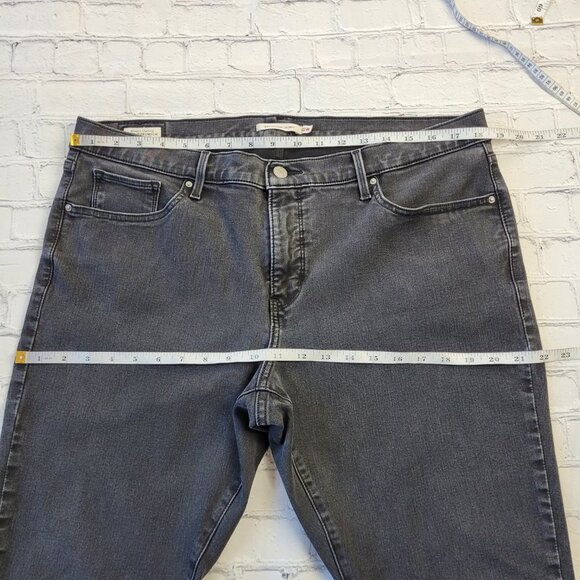 Levi’s premium denim dark gray/washed out black 311 shaping skinny jeans 18W - Picture 6 of 13